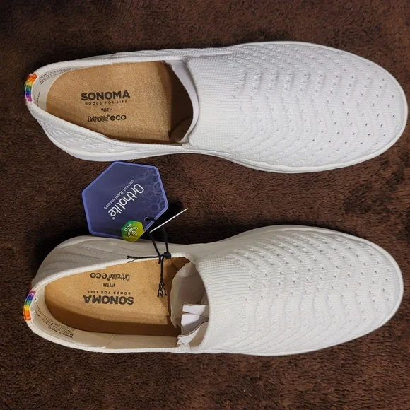 Sonoma | Shoes | Sonoma White Comfort Knit Slipon Ortholite  display picture 3
